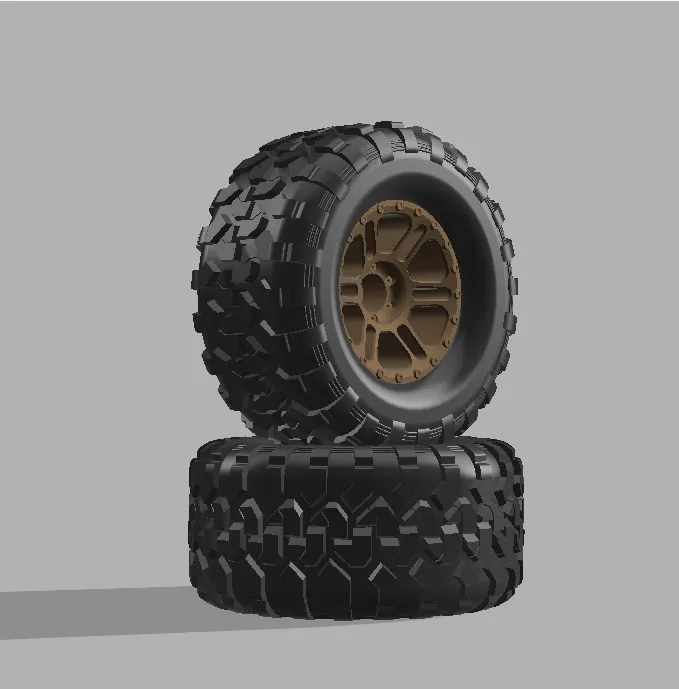 RC 1/10 Scale Wheel + Tire, photo 3 of 4 - RC 1/10 Scale Wheel + Tire Models, RC & Drones