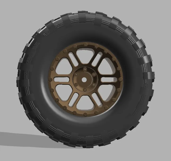 RC 1/10 Scale Wheel + Tire, photo 4 of 4 - RC 1/10 Scale Wheel + Tire Models, RC & Drones