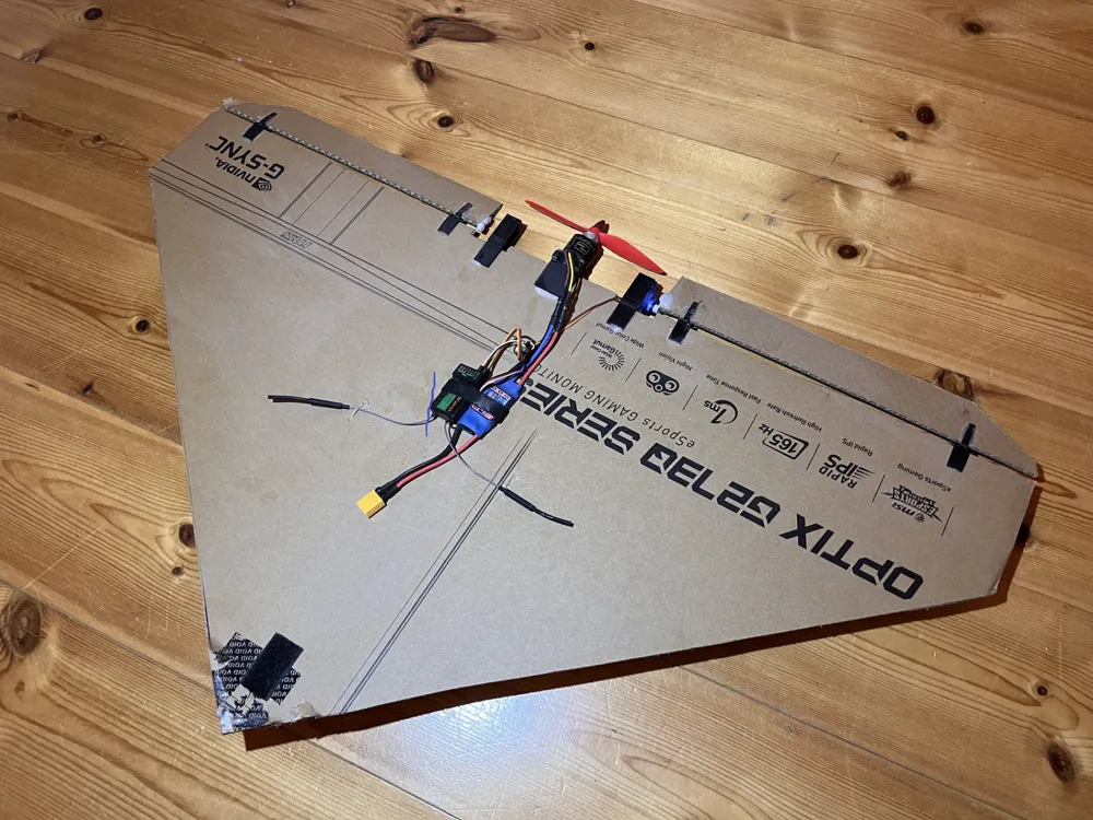 Rc cardboard plane parts