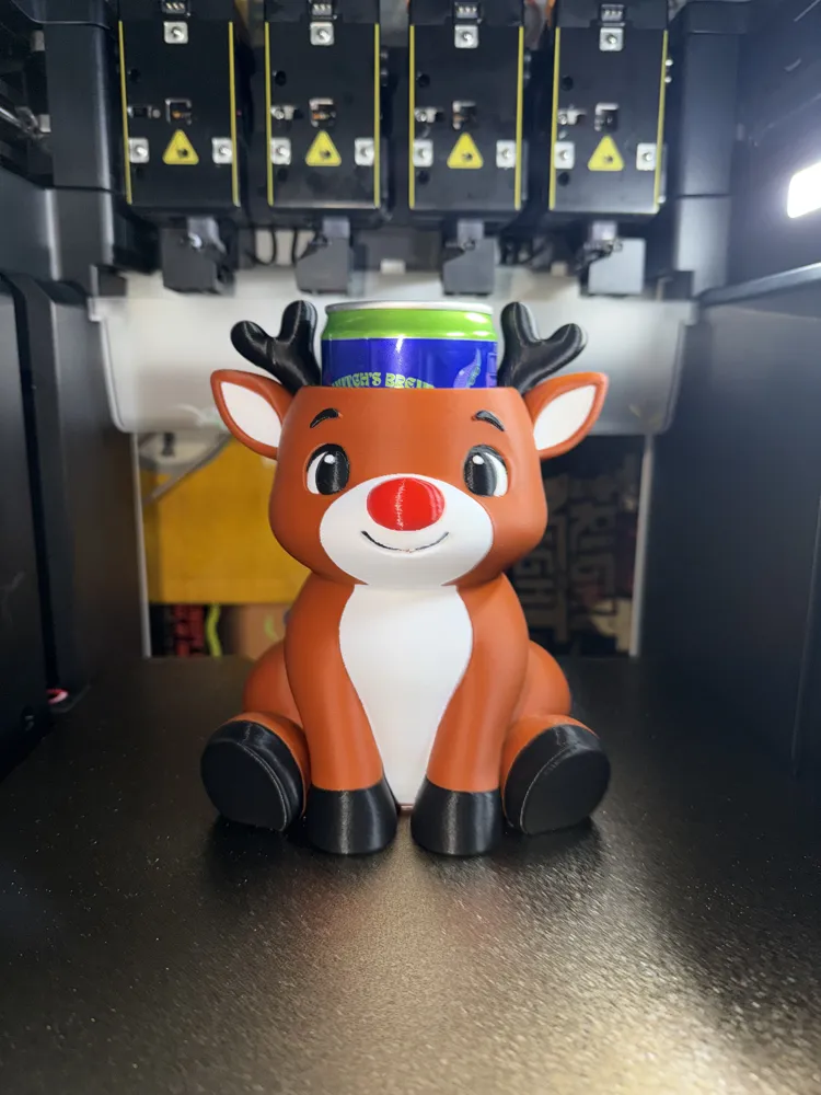 Red Nose Reindeer - Rudolph Can Holder, photo 4 of 4 - Red Nose Reindeer - Rudolph Can Holder Household