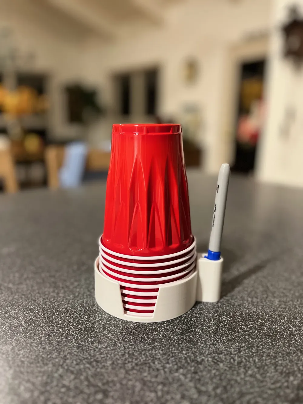 Red Solo Cup and Sharpie Holder, photo 2 of 4 - Red Solo Cup and Sharpie Holder Household