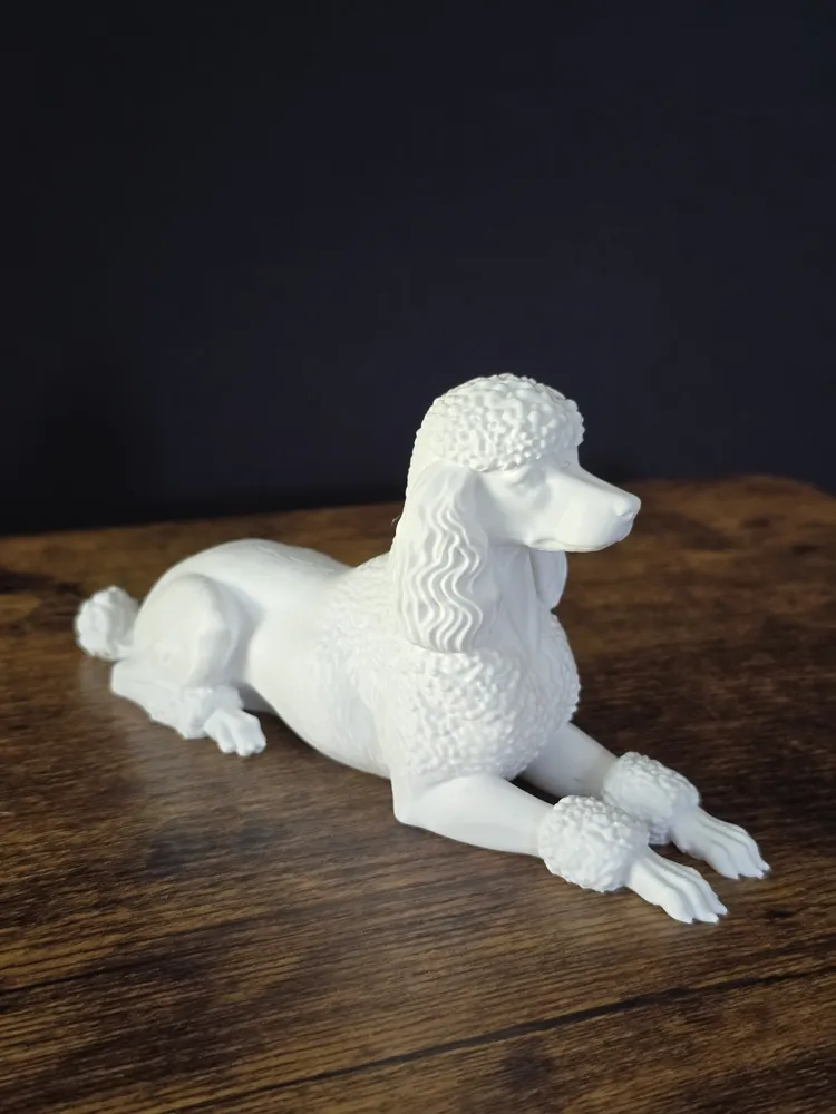 Reimagined Art: Poodle - Continental Cut, photo 2 of 4 - Reimagined Art: Poodle - Continental Cut Figurines & Collectibles