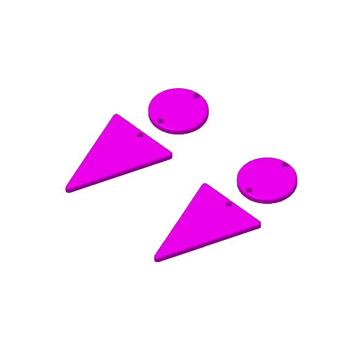 Retro 80s Geometric Statement Earrings, photo 4 of 4 - Retro 80s Geometric Statement Earrings Fashion
