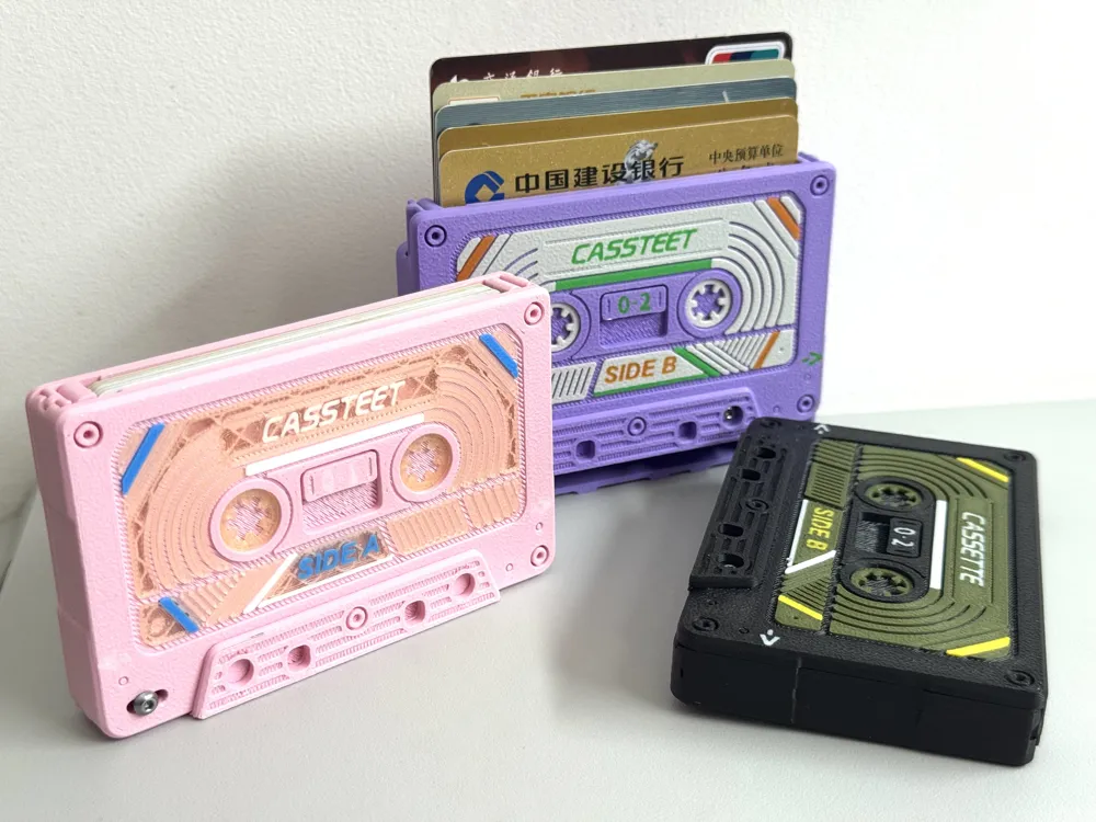 Retro tape pop-up card holder, photo 2 of 5 - Holders & Caddies, storage box
