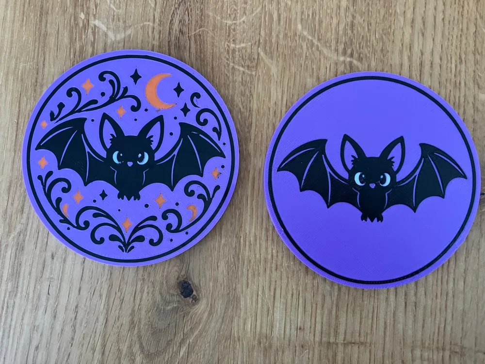 Reversible Halloween Coasters + Pumpkin Holder, photo 4 of 4 - Reversible Halloween Coasters + Pumpkin Holder Home Decor Items