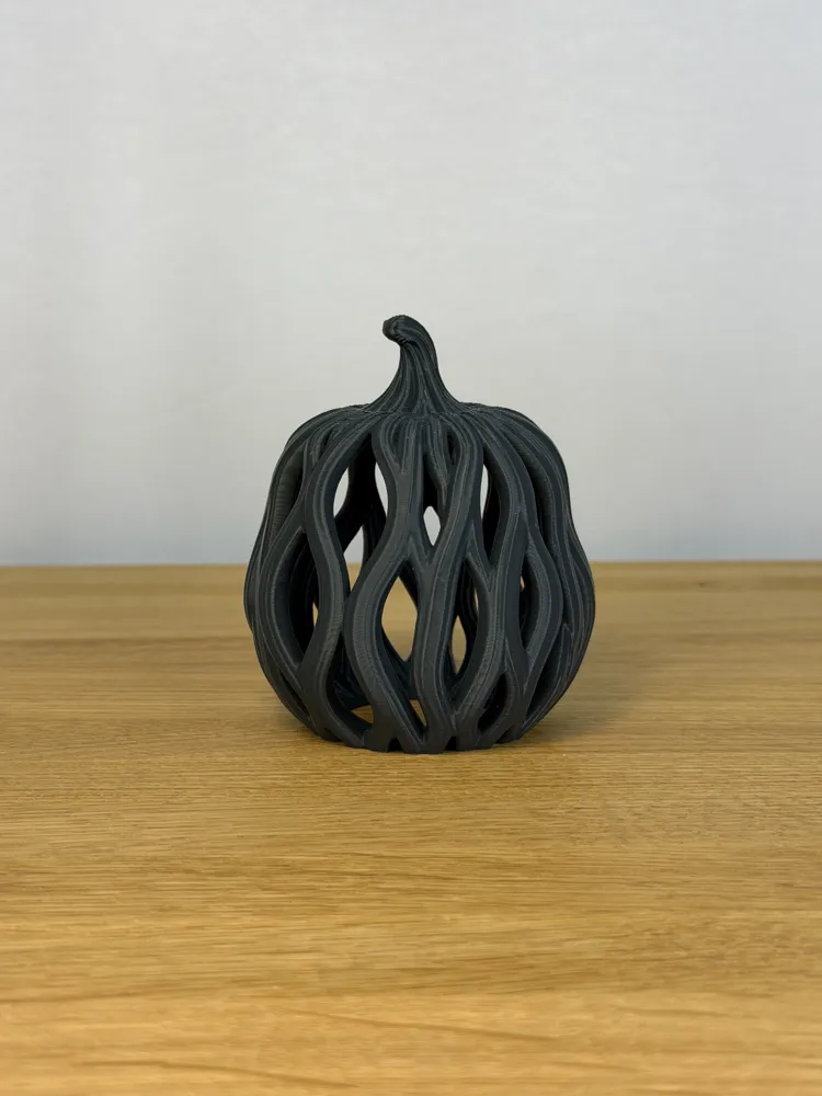 Ribbon Pumpkin Lantern, photo 2 of 4 - Ribbon Pumpkin Lantern Home Decor Items