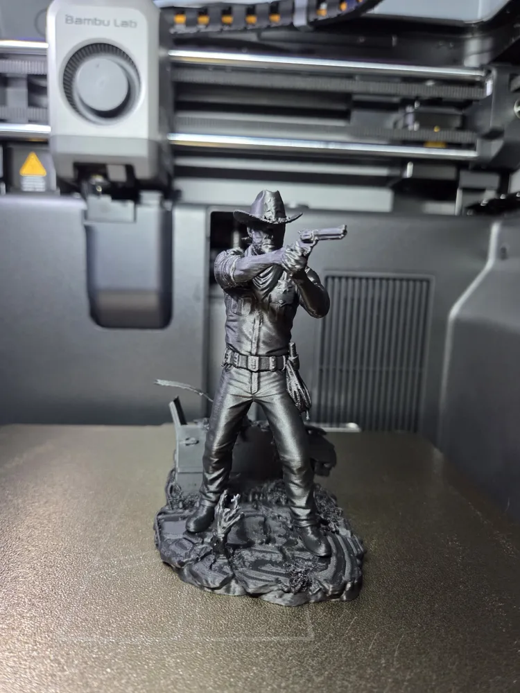 Rick Grimes Sheriff Zombie Apocalypse Statue, photo 2 of 4 - Rick Grimes Sheriff Zombie Apocalypse Statue Art
