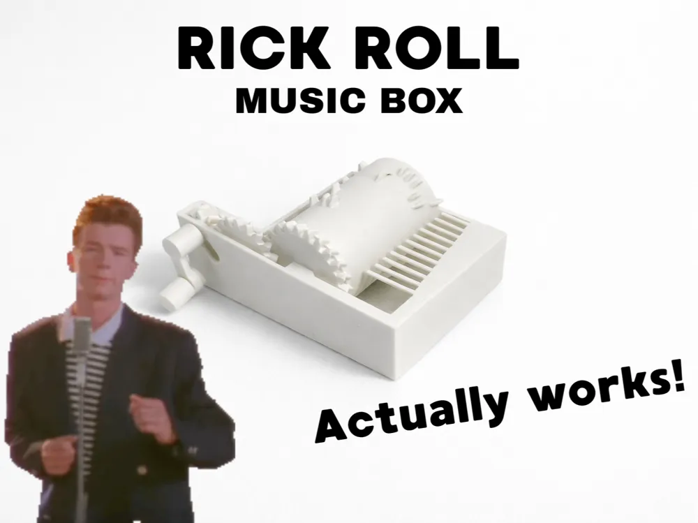 Rick Roll Music Box - Actually Works!, photo 3 of 4 - Rick Roll Music Box - Actually Works! Hobby & DIY