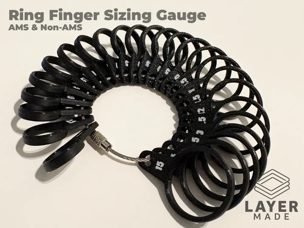 Ring Finger Sizing Gauge and