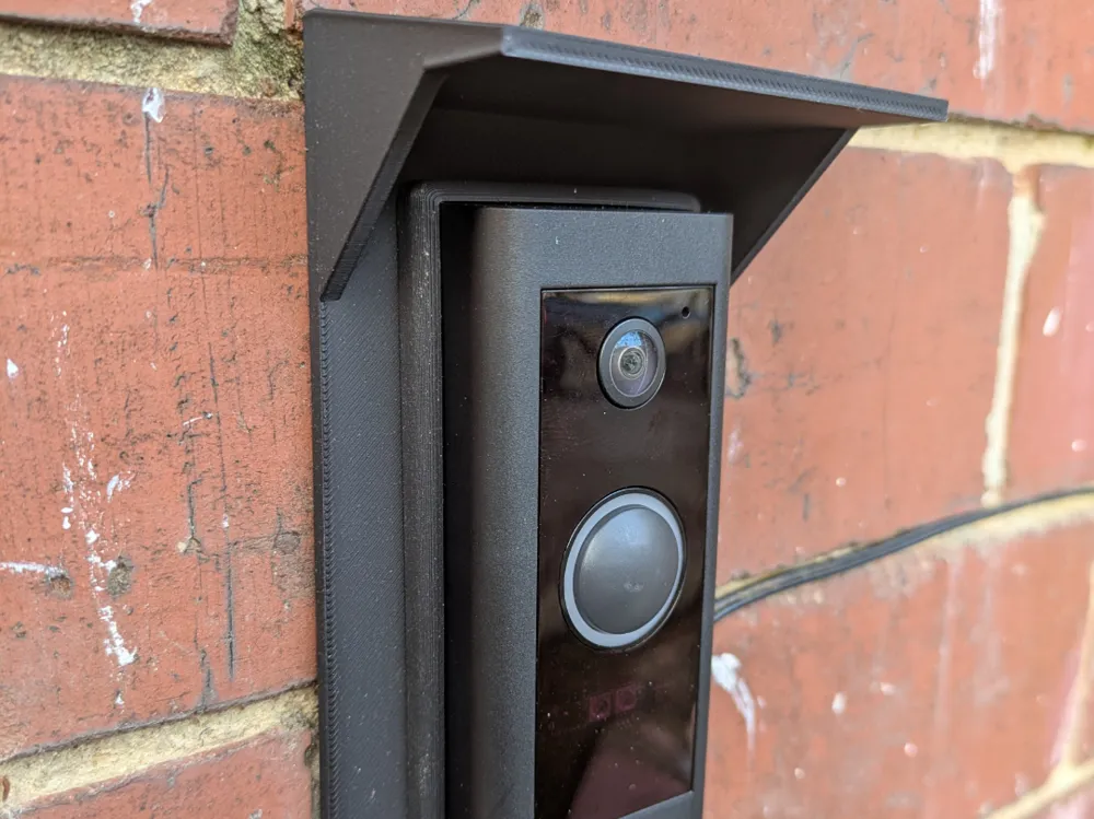 Ring Wired doorbell (2026) mount with rain hood