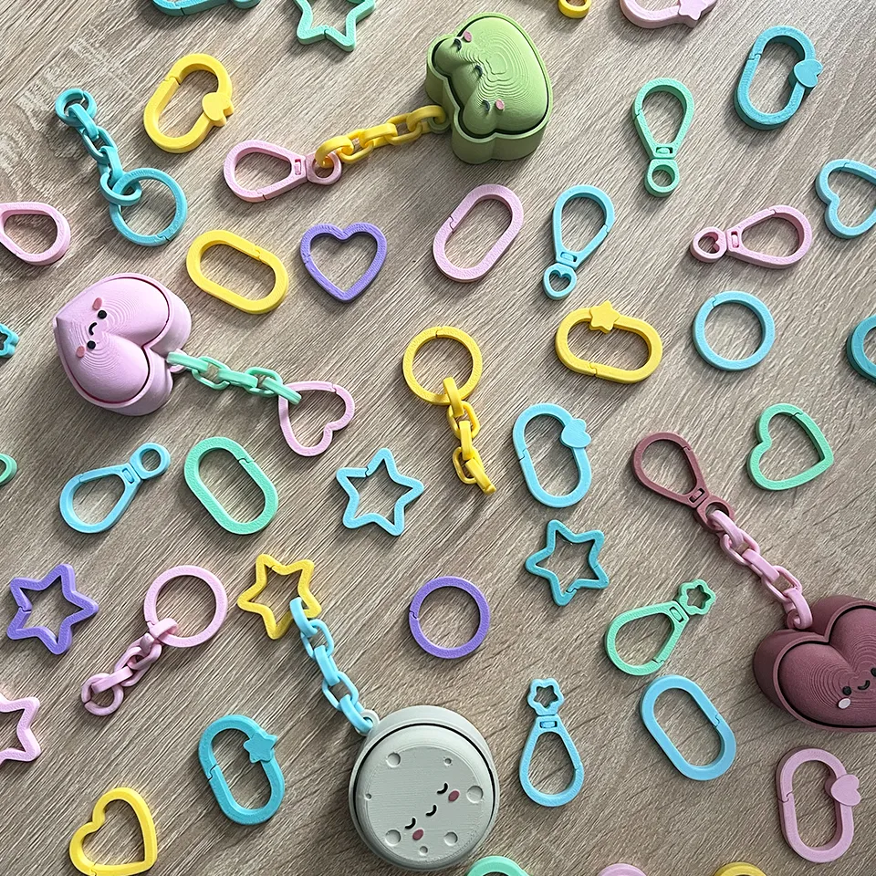 Rings and Carabiners Set Accessories Keychains, photo 2 of 5 - Tool & EDC Keychains, clicker
