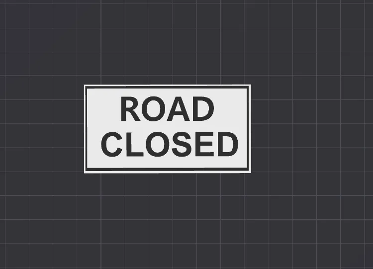 Road Closed Barricade, photo 4 of 4 - Road Closed Barricade Desk & Office