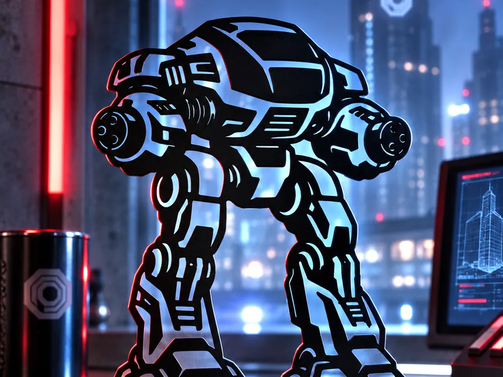 ED-209 Desk Decoration, photo 3 of 4 - ED-209 Desk Decoration Art