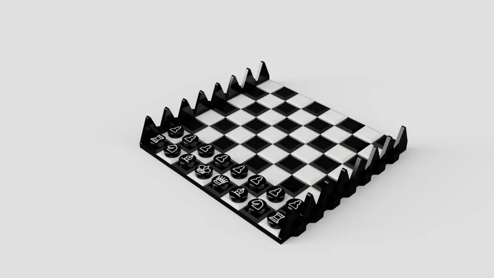 Rollable chess board, !, photo 4 of 4 - Chess Sets & Pieces, magnets