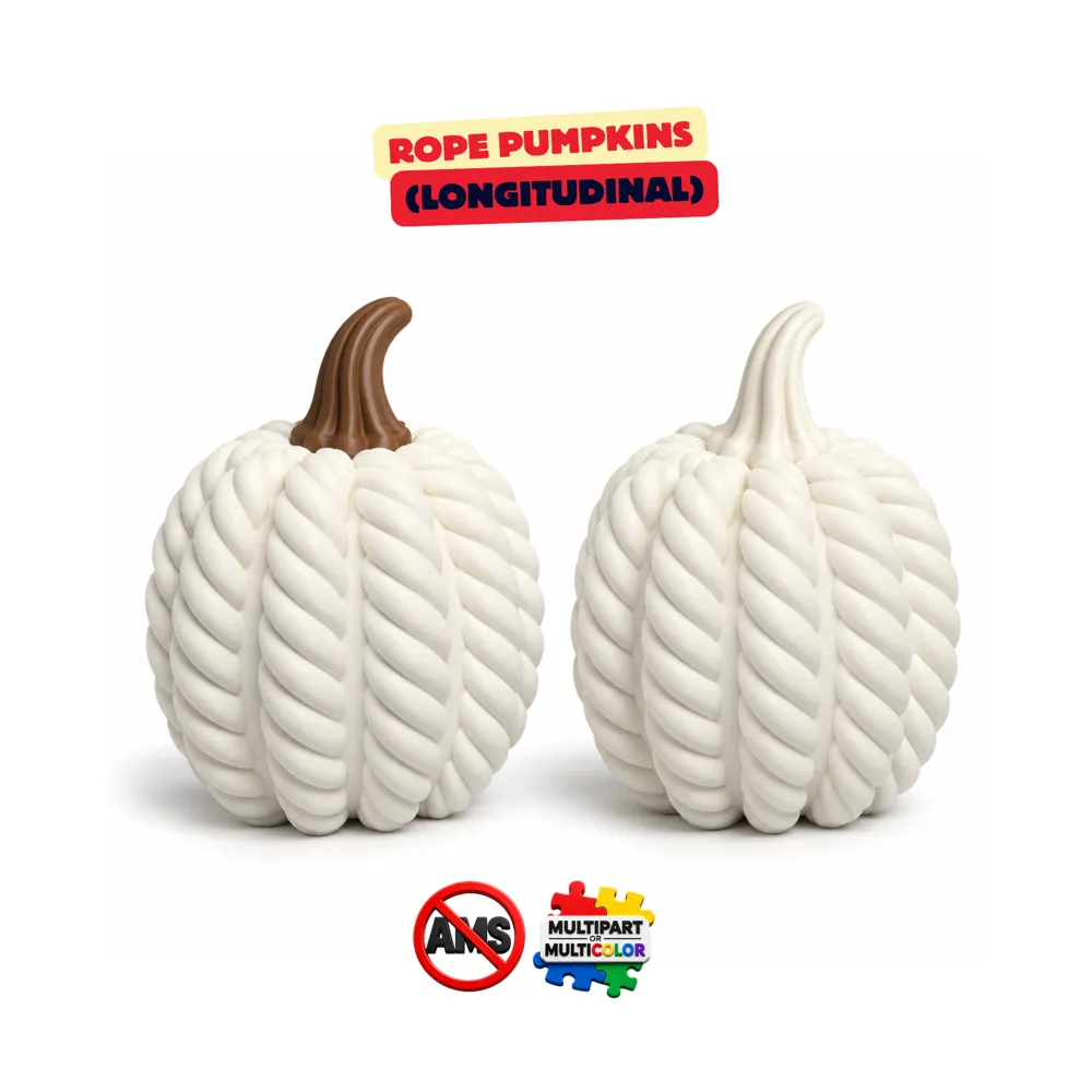 ROPE PUMPKIN LONG - MODERN HALLOWEEN DECO / AUTUMN, photo 3 of 4 - ROPE PUMPKIN LONG - MODERN HALLOWEEN DECO / AUTUMN Household