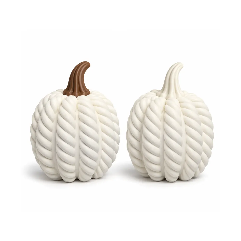 ROPE PUMPKIN LONG - MODERN HALLOWEEN DECO / AUTUMN, photo 4 of 4 - ROPE PUMPKIN LONG - MODERN HALLOWEEN DECO / AUTUMN Household