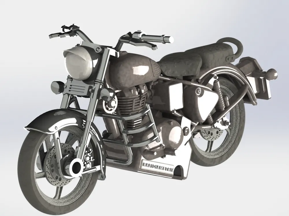 Royal Enfield Classic Motor Cycle Miniature