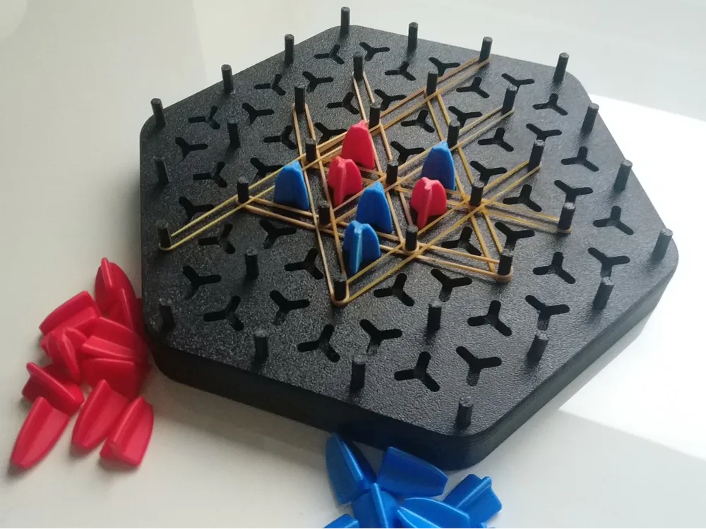 Rubber Band Triangle board game
