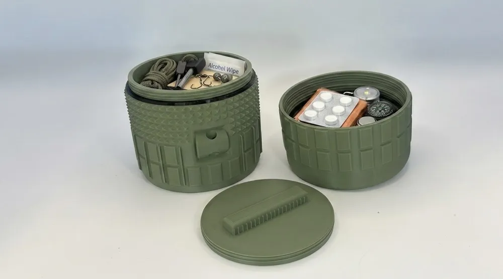 Rugged Dual Compartment Adventure Container, photo 3 of 5 - Small Parts & Compartment Boxes, dualcompartment storage