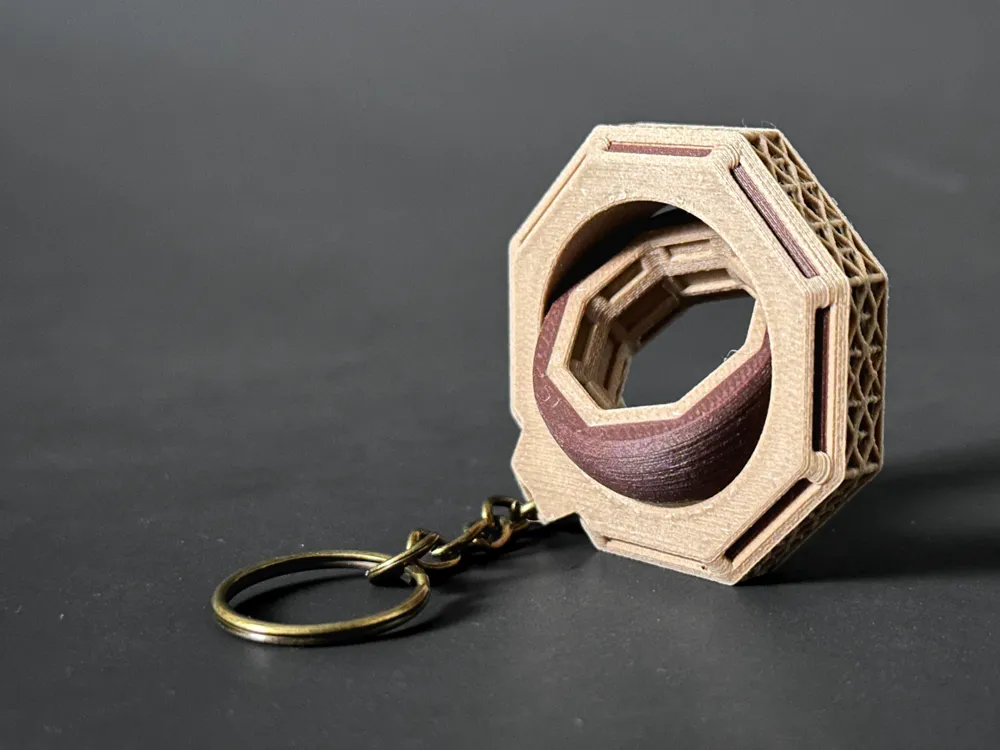 Rustic Gyro Fidget Spinner & Keychain Option, photo 3 of 4 - Rustic Gyro Fidget Spinner & Keychain Option Toys & Games