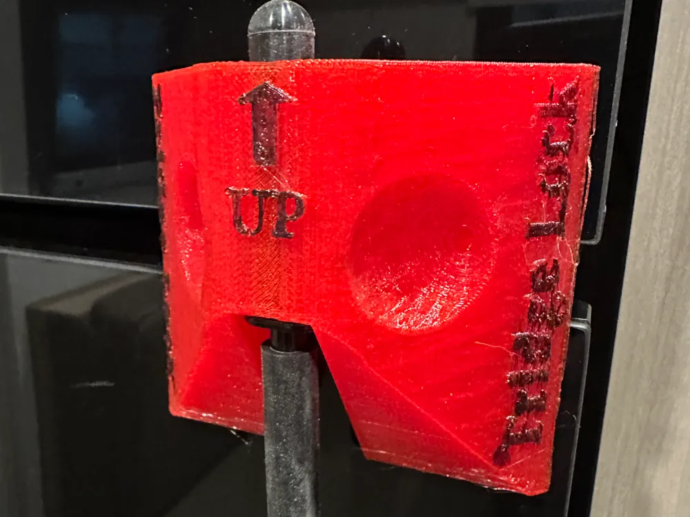 RV Fridge Lock Keeper