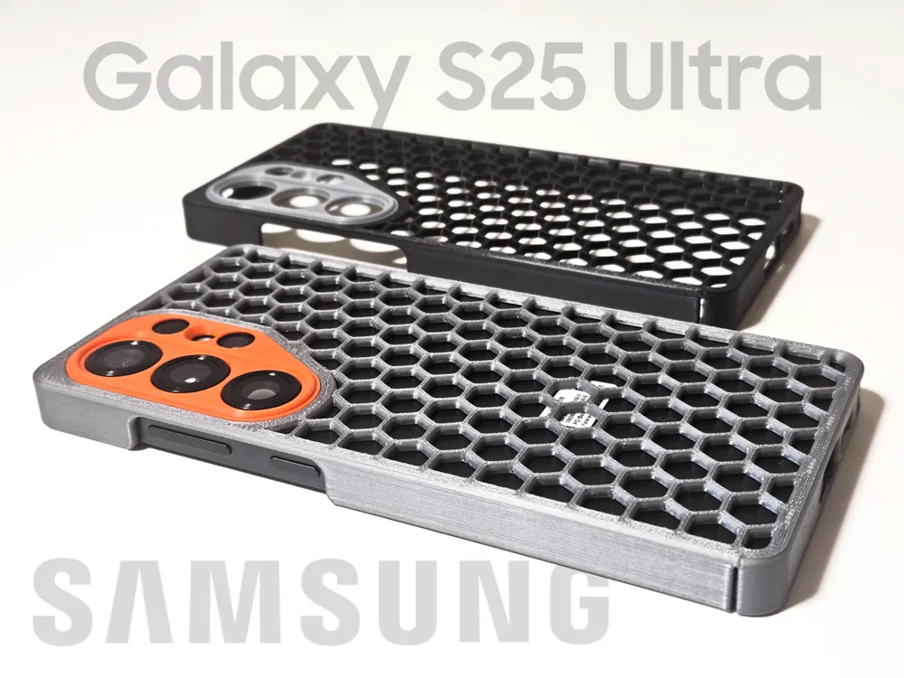 S25 Ultra HEX Honeycomb case cover