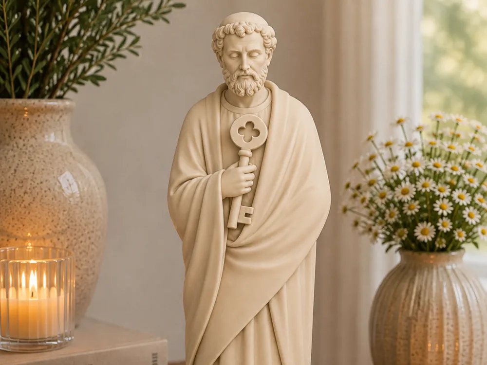 Saint Peter Statue, Religious Home Decoration, photo 3 of 4 - Saint Peter Statue, Religious Home Decoration Household