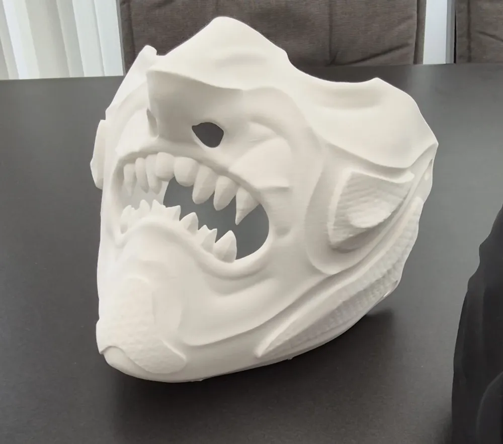 Samurai Half Mask (Ghost of Tsushima inspired), photo 4 of 4 - Samurai Half Mask (Ghost of Tsushima inspired) Props & Cosplay