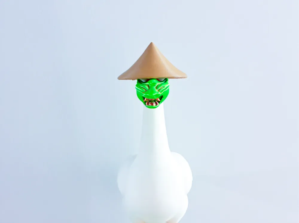 Samurai Hat and Mask Desk Goose Gear