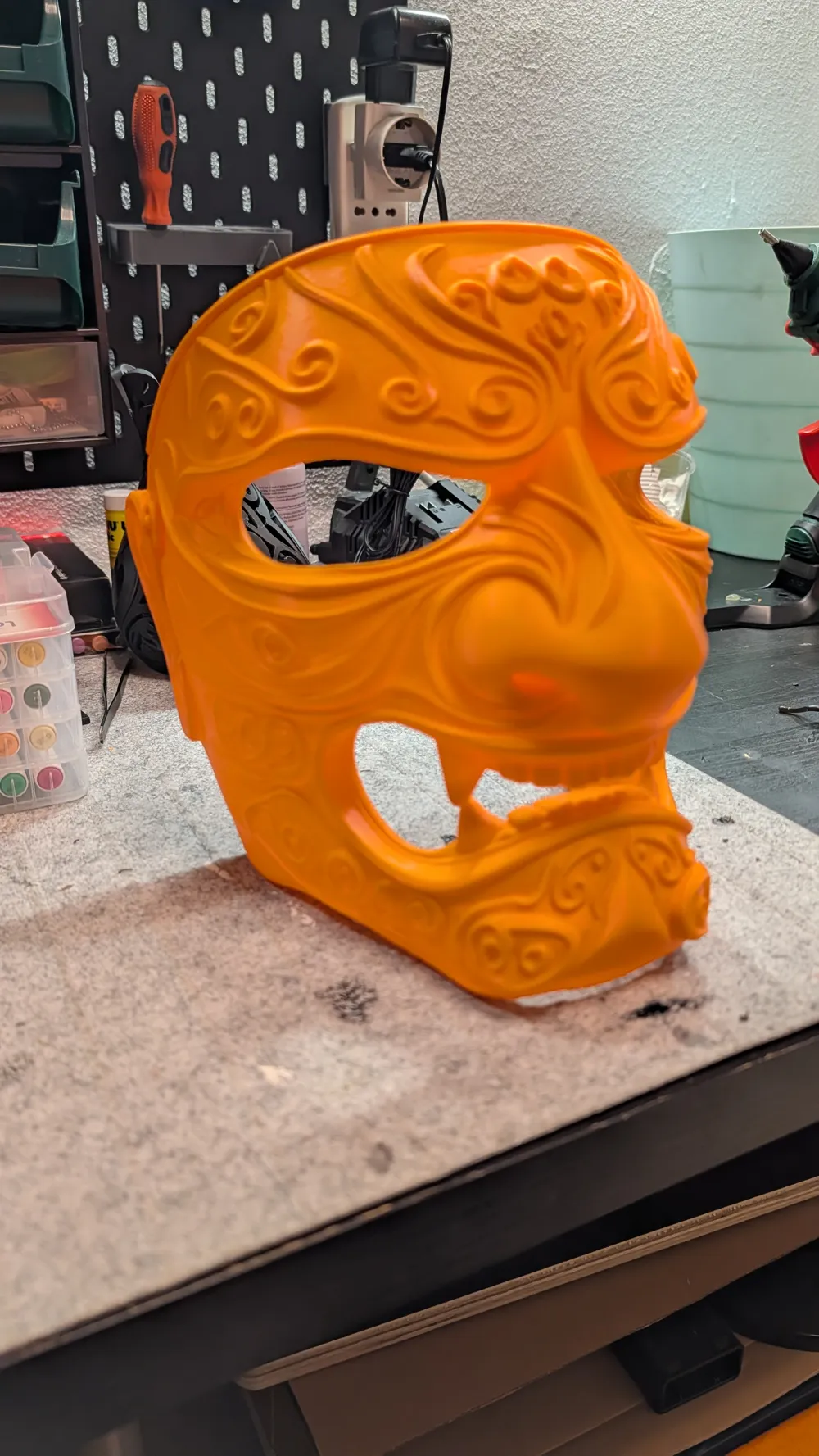 Samurai Menpo Mask - Detailed, photo 4 of 4 - Samurai Menpo Mask - Detailed Props & Cosplay