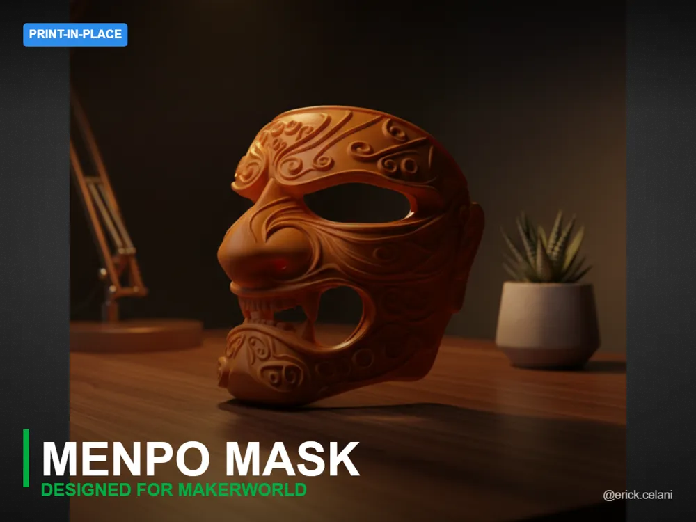 Samurai Menpo Mask - Detailed