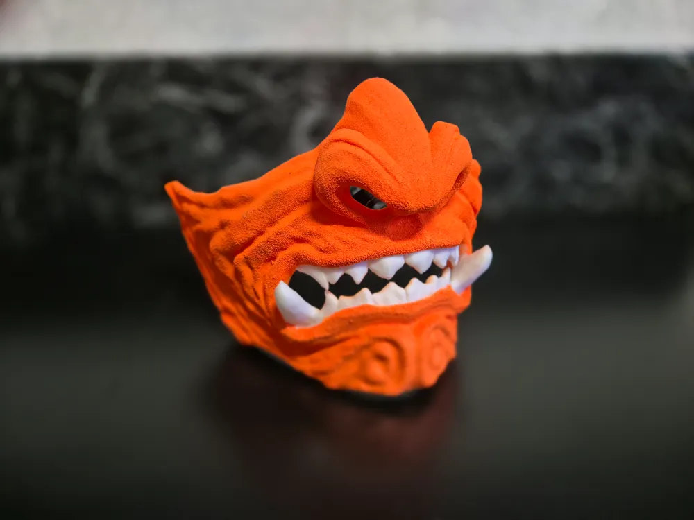 Samurai Oni Mask #01, photo 3 of 4 - Samurai Oni Mask #01 Props & Cosplay
