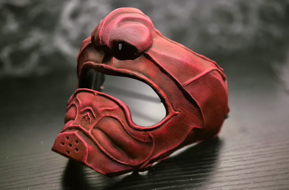 Samurai Oni Mask #02, photo 3 of 4 - Samurai Oni Mask #02 Props & Cosplay