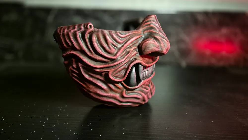 Samurai Oni Mask #03, photo 4 of 4 - Samurai Oni Mask #03 Props & Cosplay