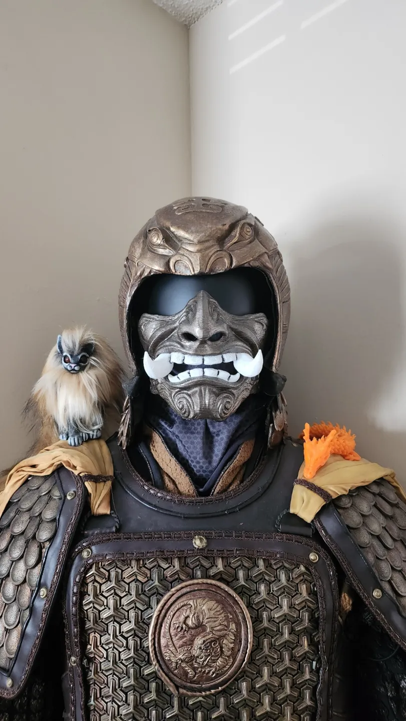 Samurai - Oni Mask, photo 3 of 4 - Samurai - Oni Mask Props & Cosplay