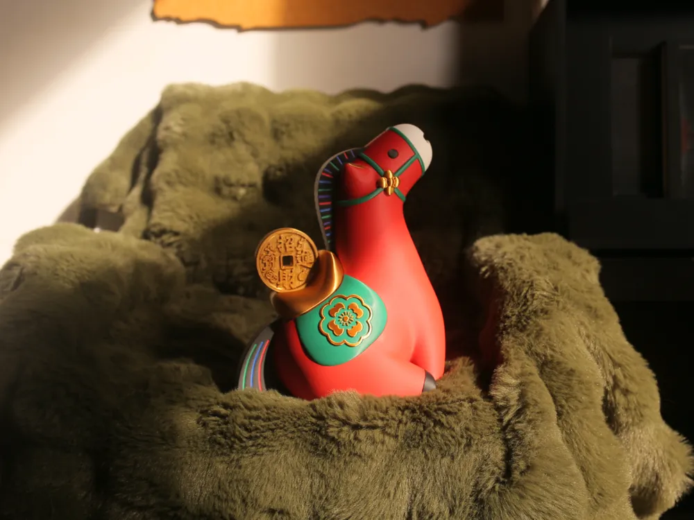 Sancai Lucky Horse Coin Bank