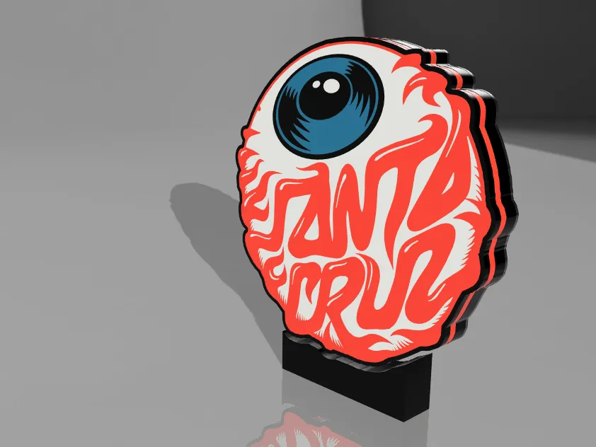 Santa Cruz Eyeball LED Lightbox, Skate Icon Glow!
