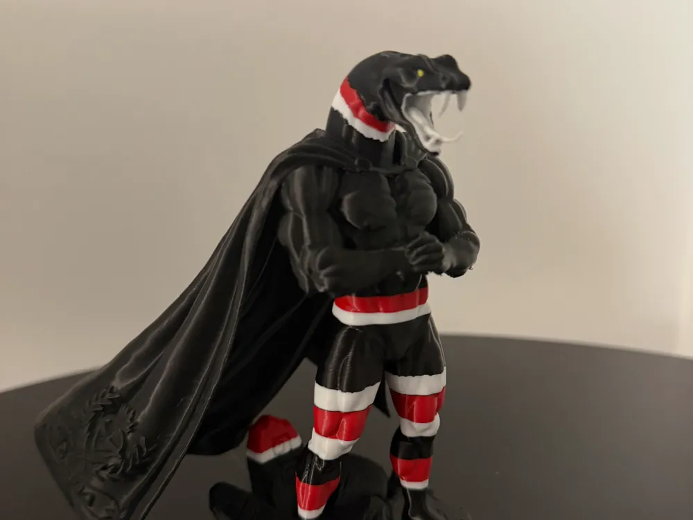 Santa Cruz FC Mascote Warrior Snake Coral