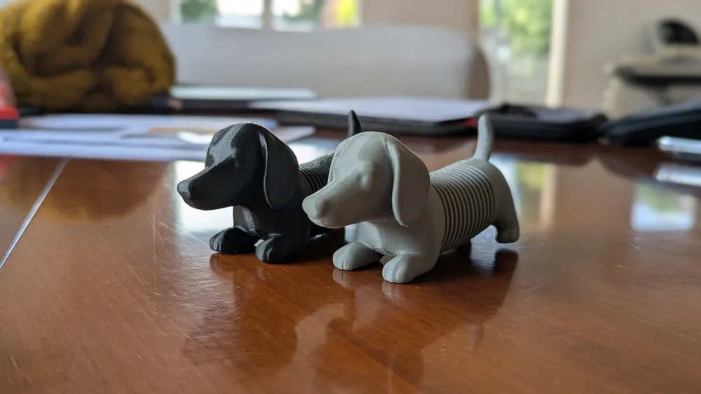 Sausage Dog Spring Toy, photo 3 of 4 - Sausage Dog Spring Toy Pets