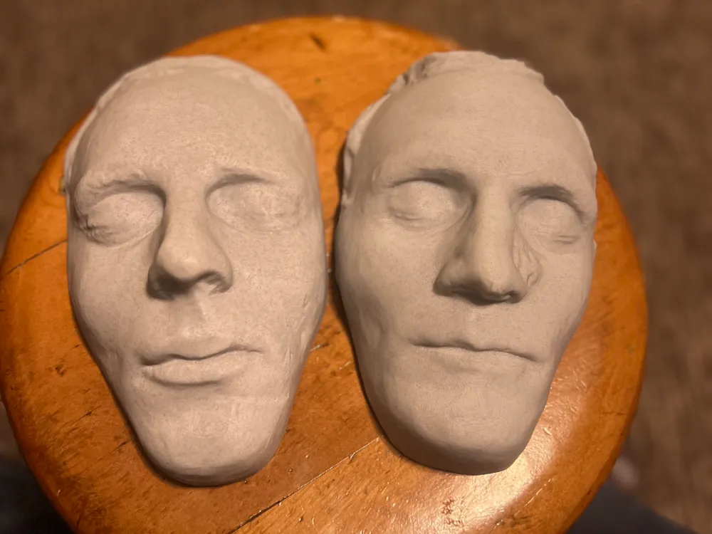 Scale Joseph and Hyrum Smith Death Masks - Skull & Horror Masks, in stock