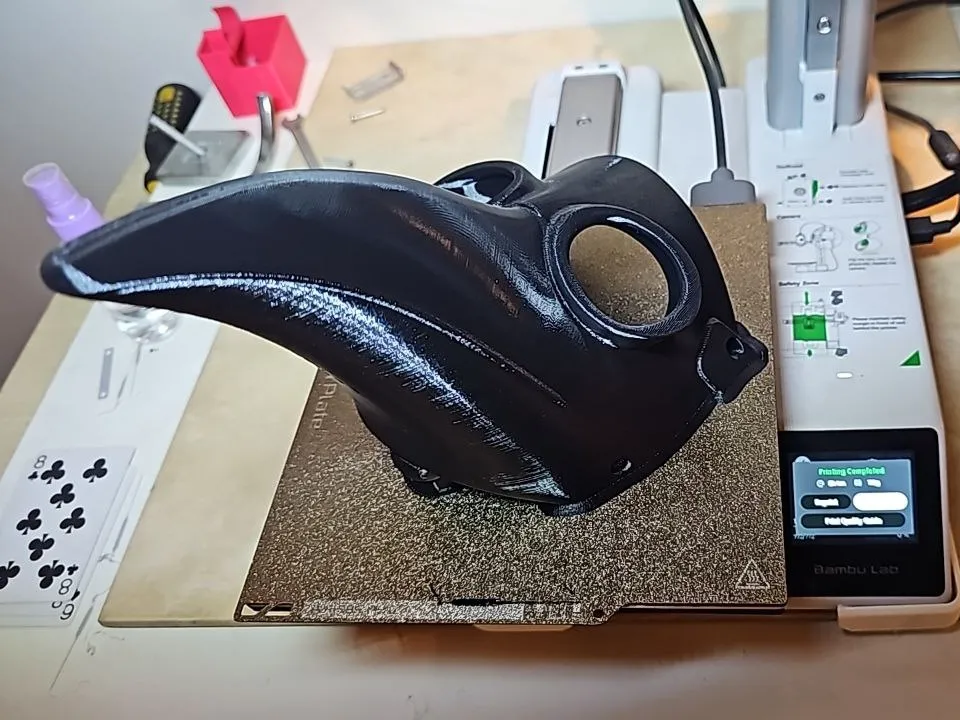 Scaleable Plague Doctor Mask with Holes