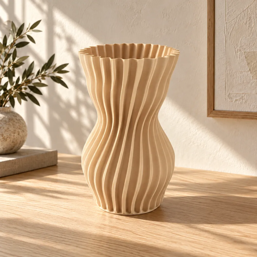 Scandinavian Designer Spiral Vase, Dune 220, photo 4 of 4 - Scandinavian Designer Spiral Vase, Dune 220 Home Decor Items