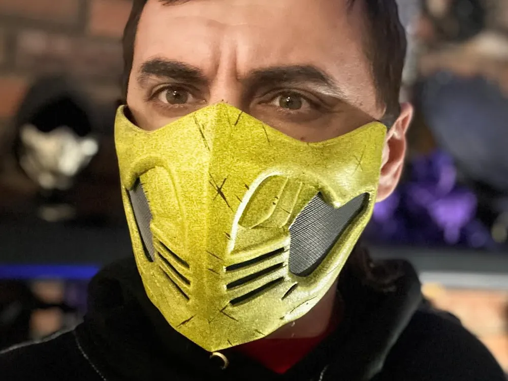 Scorpion mask from MK 9 and 11 - Blazing face