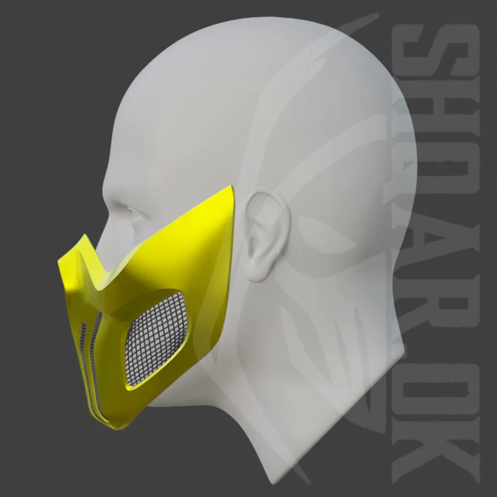 Scorpion mask from MK 11 - Tachijitsu Master, photo 3 of 4 - Scorpion mask from MK 11 - Tachijitsu Master Props & Cosplay