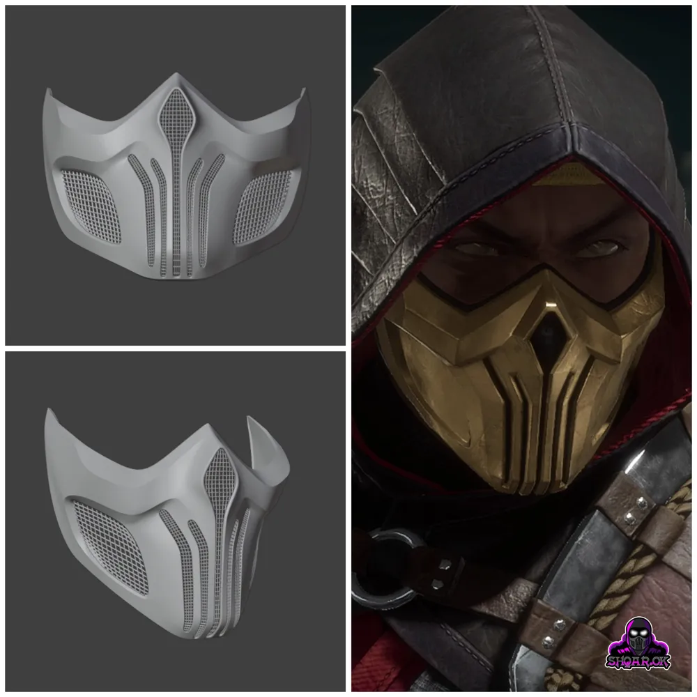 Scorpion mask from MK 11 - Tachijitsu Master, photo 4 of 4 - Scorpion mask from MK 11 - Tachijitsu Master Props & Cosplay