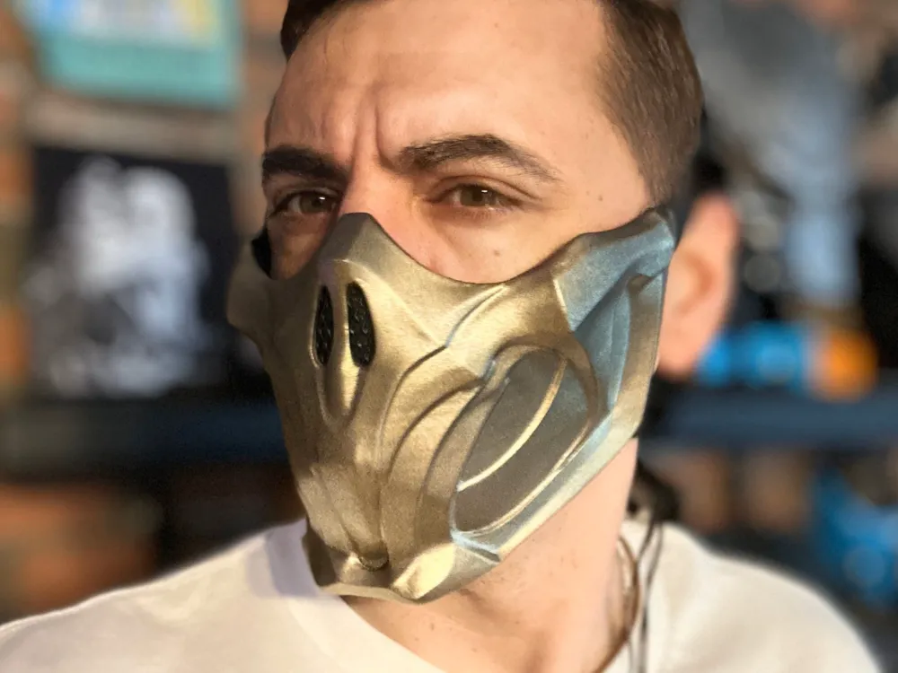 Scorpion mask - Golden Demon MK11