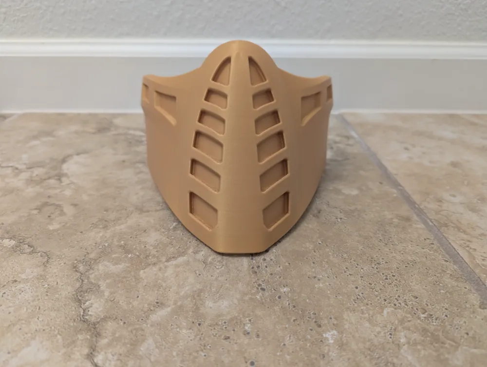 Scorpion Mortal Kombat Inspired Face Mask, photo 3 of 4 - Scorpion Mortal Kombat Inspired Face Mask Props & Cosplay