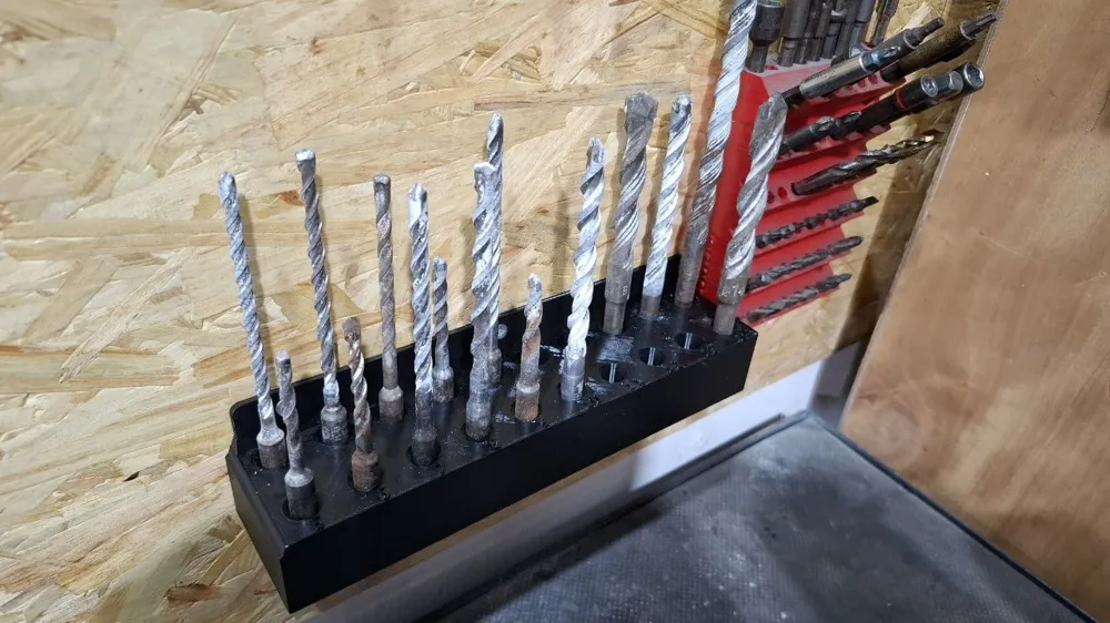 SDS PLUS Drill Bit Holder, 20 Slot Organizer, photo 4 of 4 - SDS PLUS Drill Bit Holder, 20 Slot Organizer Tools