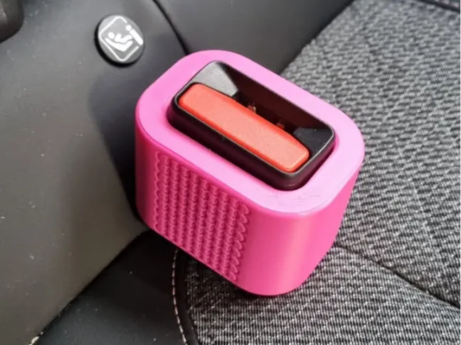 Seat belt buckle support (peugeot 2008)