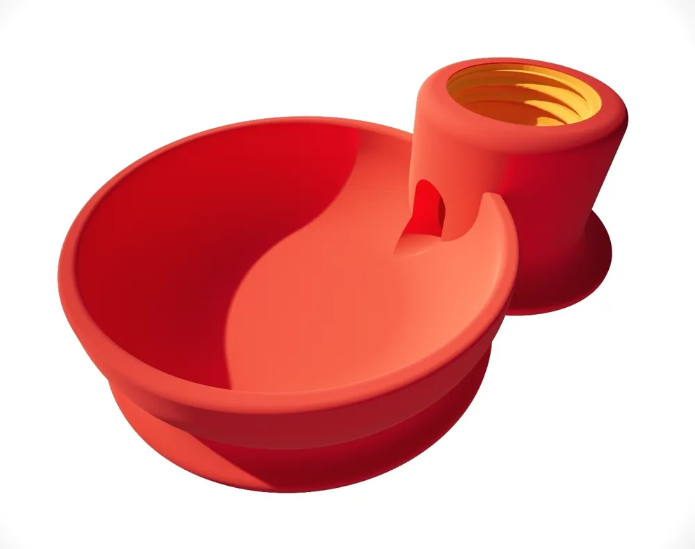Self-Filling Pet Water Bowl (cats and small dogs), photo 3 of 4 - Self-Filling Pet Water Bowl (cats and small dogs) Pets
